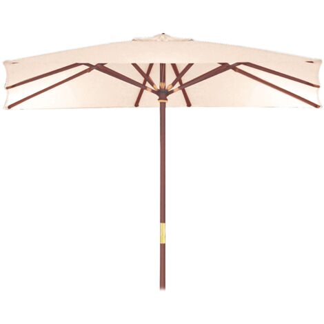 Ombrellone in legno sun top 300x300 palo mm.50 arredo esterno piscina - Fraschetti