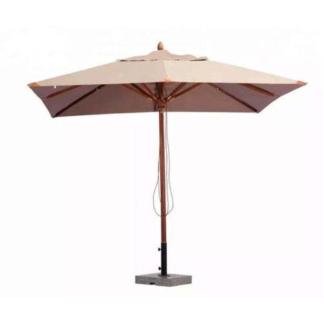 Ombrellone in legno sun top exclusive 300x300 palo mm.50 arredo esterno piscina - Fraschetti