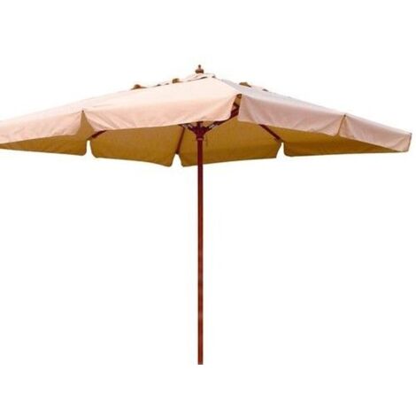 Ombrellone Island in legno 300x400 cm 3x4 mt per esterno giardino piscina