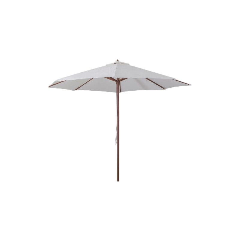 Parasol bois 3 mètres Ecrù