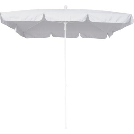 Ombrellone Maffei Art.113R grigio chiaro 185 x 125 x h 230 cm telaio in acciaio