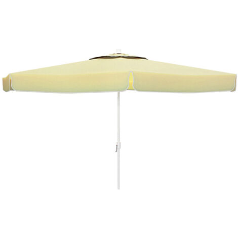 Ombrellone Marbueno Bianco Poliestere Alluminio Ø 270 cm