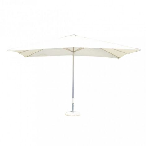 OMBRELLONE MERCURIO 3X4 PALO BIANCO TELO BIANCO 250GR 8 STECCHE CON CARRUCOLA..
