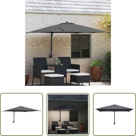 Ombrellone moderno -  Ombrello da giardino Antracite 248,5 x 247,5 x 160 cm