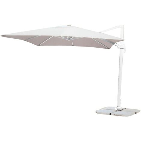 Ombrellone PARK Quadro Braccio laterale MT. 3x3 Bianco o Ecru' ARREDO GIARDINO
