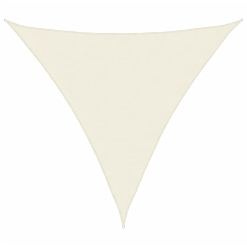 Torana - Parasole a vela, Vele ombreggianti Oxford Triangolare 5x5x5 m Crema vidaXL