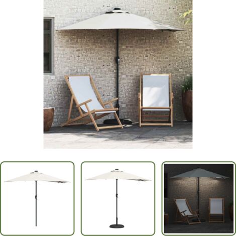 Ombrellone pieghevole -  Ombrello da giardino Sabbia 294 x 150 x 223 cm