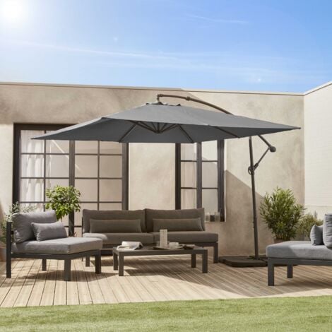 SWEEEK Ombrellone quadrato offset 3x3m