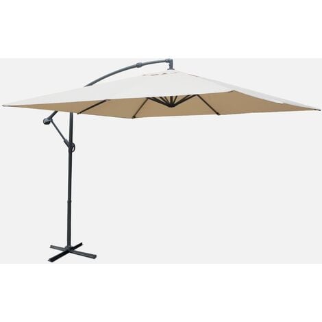 SWEEEK Ombrellone quadrato offset 3x3m