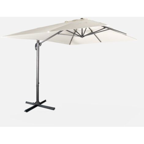 Ombrellone rettangolare, 3x4m + base