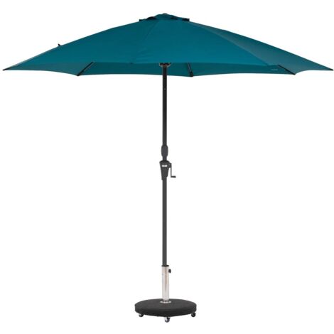 Ombrellone rotondo diritto sisko blu anatra 2,7 m - Hespéride