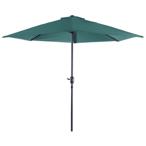 OMBRELLONE SEMICIRCOLARE IMPERMEABILE 269 X 138 X 236 CM VERDE