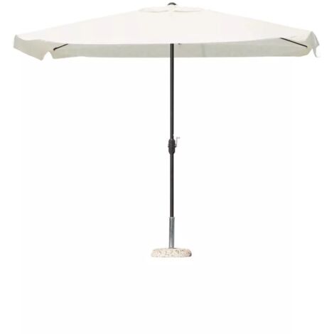 MOIA SPA ombrellone solaria "nevada" antracite e ecru' 3x2 mt