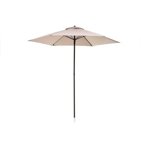 OMBRELLONE TONDO DA GIARDINO D 240CM GRIGIO BASE ESCLUSA