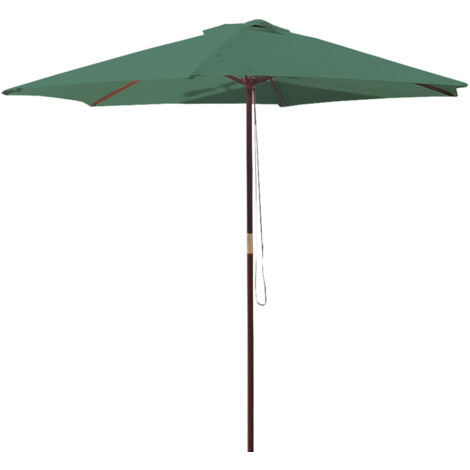 Ombrellone tondo in legno mt.2,50 colore verde - Salone