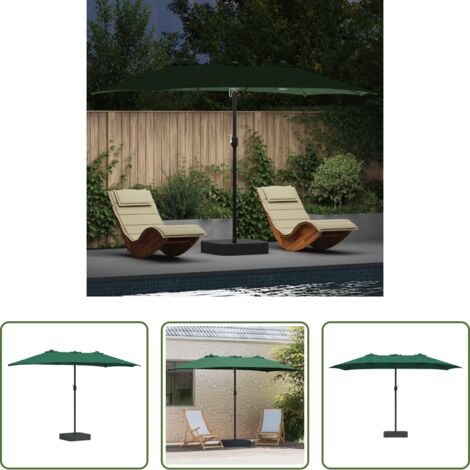 Ombrellone verde -  Ombrello da giardino Verde 385 x 209 x 244 cm Poliestere
