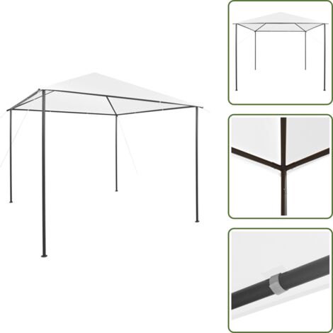 Ombrellone - vidaXL Gazebo da Giardino 3x3x2,9 m Bianco 180 g/m² - Tenda da giardino