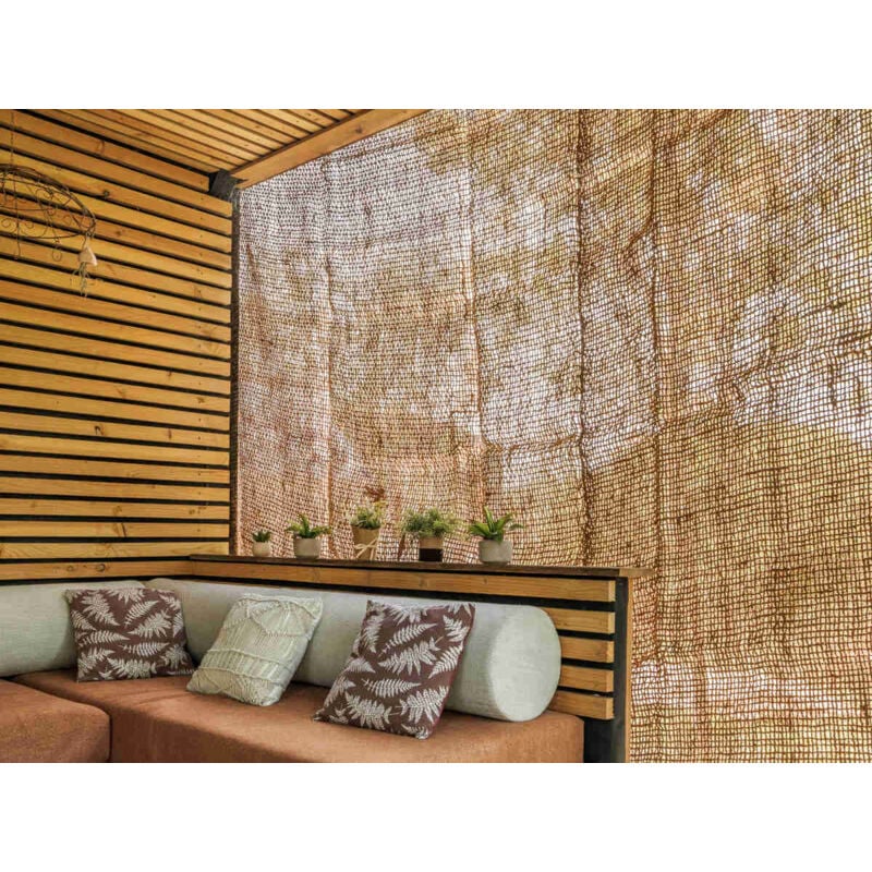 Jardiline - Ombrière naturelle en fibres de coco Rectangulaire 4 x 3 m