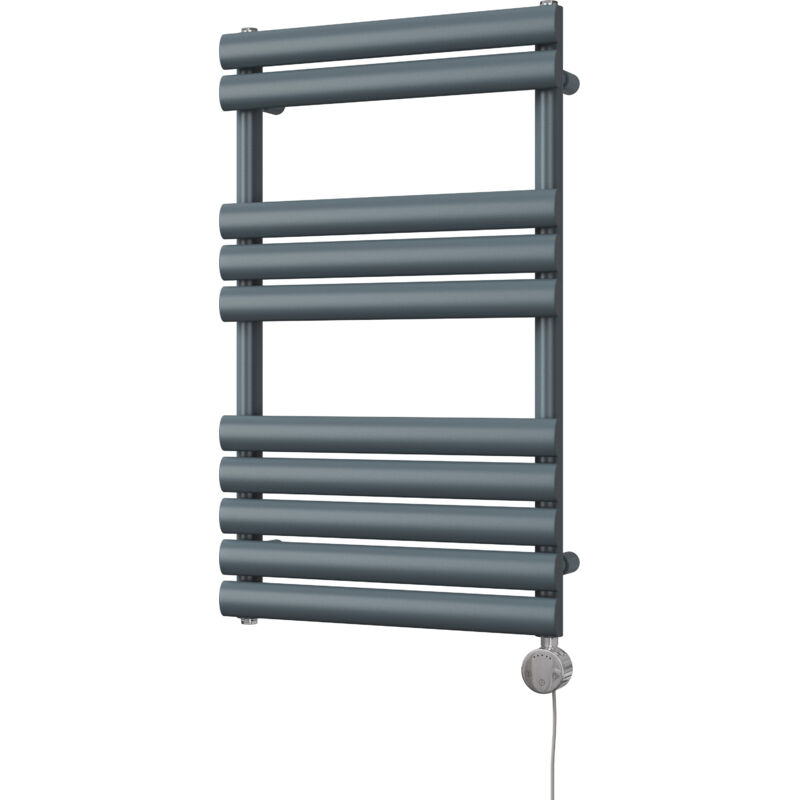 Image of Omeara - Anthracite Electric Towel Rail&hellip;