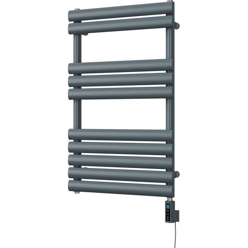 Image of Omeara - Anthracite Electric Towel Rail&hellip;