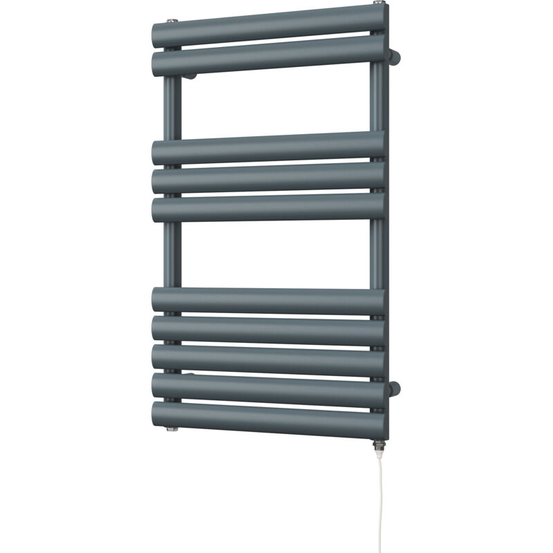 Image of Omeara - Anthracite Electric Towel Rail&hellip;