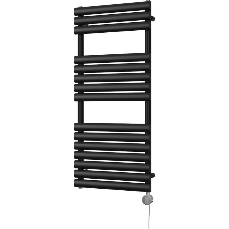 Image of Omeara - Black Electric Towel Rail&hellip;