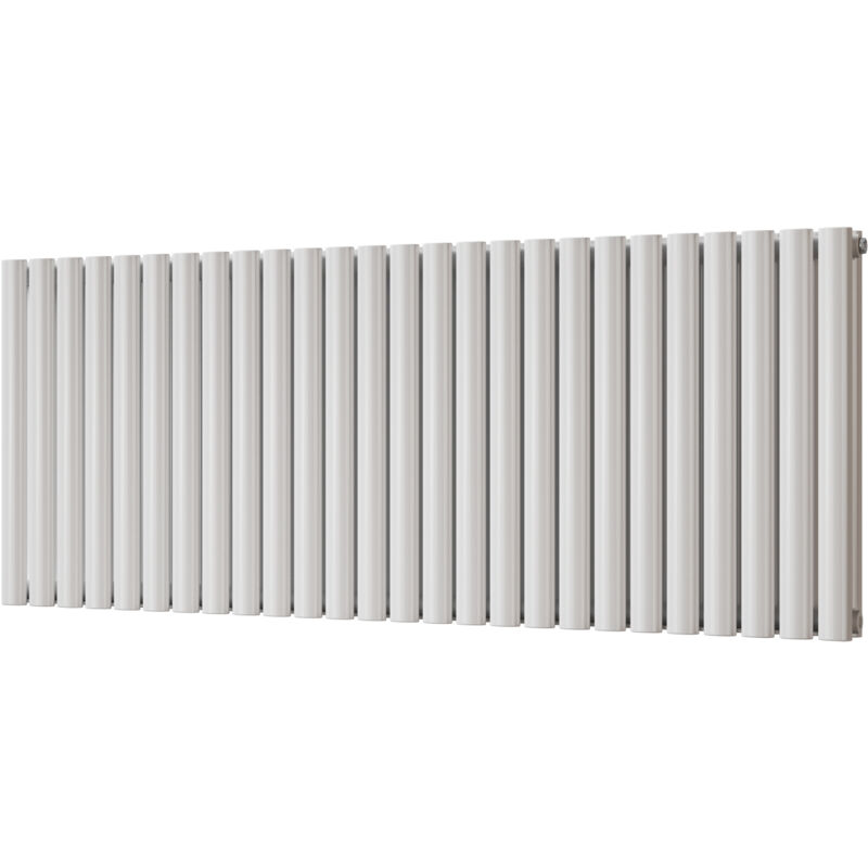 Image of Omeara - White Horizontal Radiator H600mm&hellip;