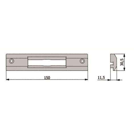 Omec contropiastra nylon art. 02881 n - Omec