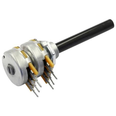OMEG PC2G20BU CEBS F1 L:50 A100K Potenziometro rotativo Stereo 0.4 W 100 kΩ 1 pz.
