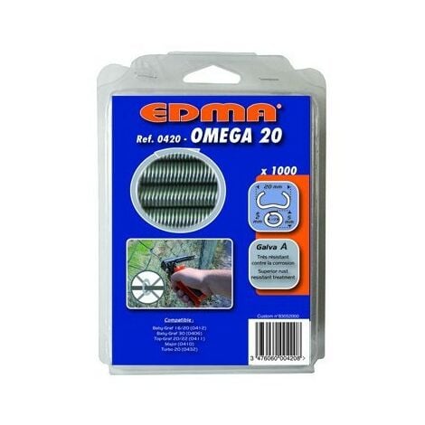 OMEGA 20 ZAUNRINGE - Verzinkt A - 1000 Stk. - EDMA