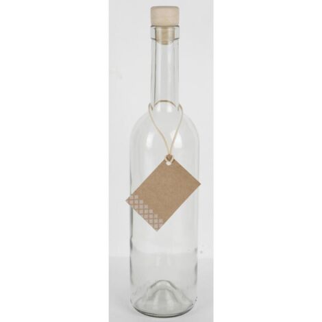 Omega Flasche Bordeaux 750 ml mit Korken 7,5x31 cm Wein- und Obstverarbeitung