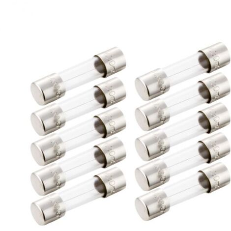 Omega Kit 10 Fusibili cilindrico 5x20 CF 1A rapido - CF520210