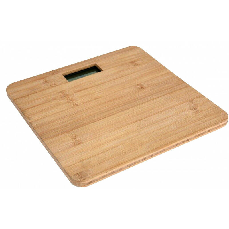 Body scale bamboo lcd display 180 kg capacity [45503] (5907595455039) - Omega