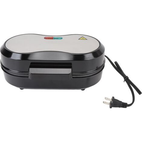 Omelette Maker Non Stick Double Mini Pancakes Maker Burger Breakfast Machine Small Electric Grill Ideal for Breakfast Lunch Snacks 110V US Plug