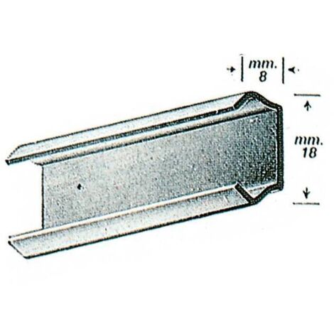 OMGE  119 BINARIO ANTINA SCORREVOLE ACC ZINC 3 M