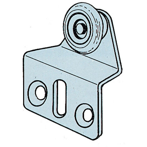 OMGE  123 CARRELLO C/RUOTA D 15 MM PORTATA 8 KG 50 PZ