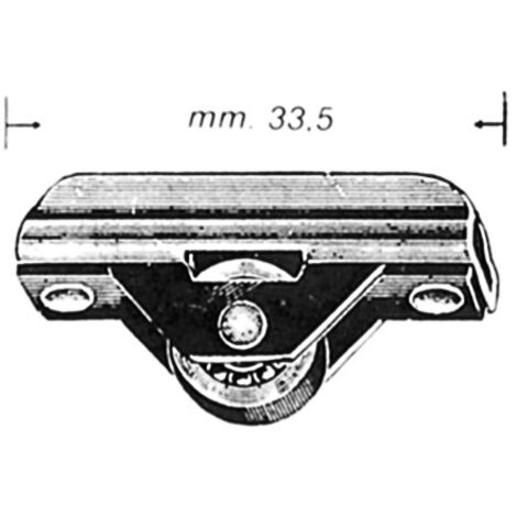OMGE  451 CARRELLO A 1 RUOTA P/CRISTALLO- 100,0 pz