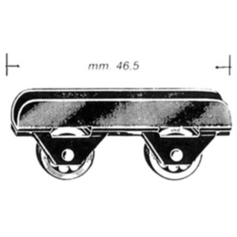 OMGE 459 CARRELLO A 2 RUOTE P/CRISTALLO