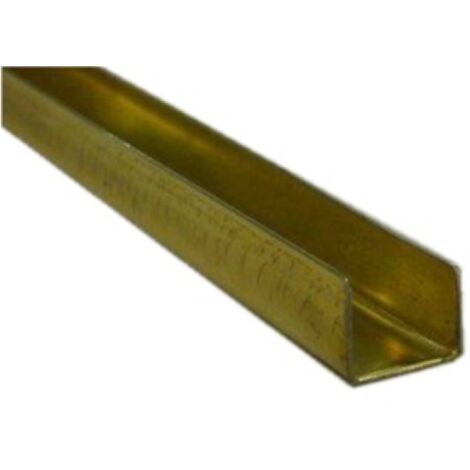 Omge Art 207 Rail de rail de 2 m en acier plaquA  laiton pour portes coulissantes