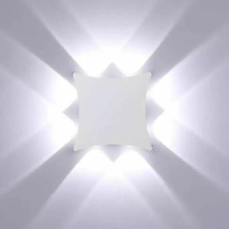OMGG  Applique murale LED d'intérieur blanc froid minimaliste, applique murale blanche moderne pour couloir, escalier, salon, chambre