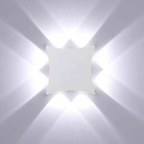 Omgg  Applique murale LED intérieure blanche froide minimaliste blanche moderne