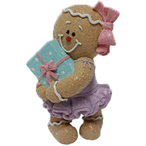 Omino pan di zenzero h15 biscotto cupcake cake design decorazione casa con pacco regalo tavola di natale idea regalo