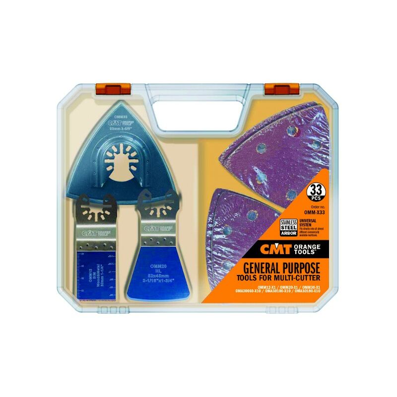 Set 37 accessoires pour machines oscillantes - CMT