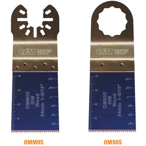 OMM05-X1 LAMA PER TAGLIO LEGNO BIM 34x40mm 18TPI-U