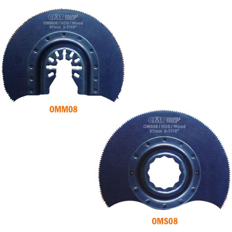OMM08-X1 HCS SEGMENTIERTES SÄGEBLATT ZUM HOLZSCHNEIDEN D=87mm 18TPI-U