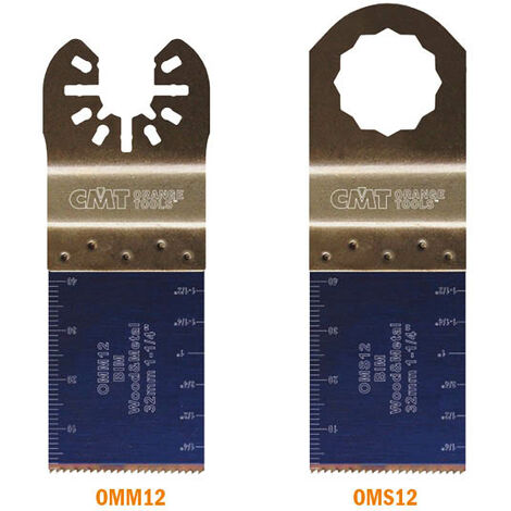 OMM12-X5 5 LAME PER TAGLIO LEGNO-METALLO BIM 32x40mm 18TPI-U