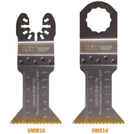 OMM16-X1 LAMA PER TAGLIO LEGNO-METALLO BIM+TIN 45x48mm 18TPI-U