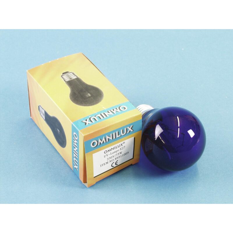 Omnilux - 061765 A19 E-27 lampe uv 75 w noir