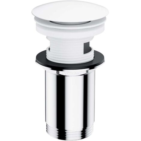 OMNIRES Accesorios - Desagüe de lavabo, ClickClack, blanco mate A706BM