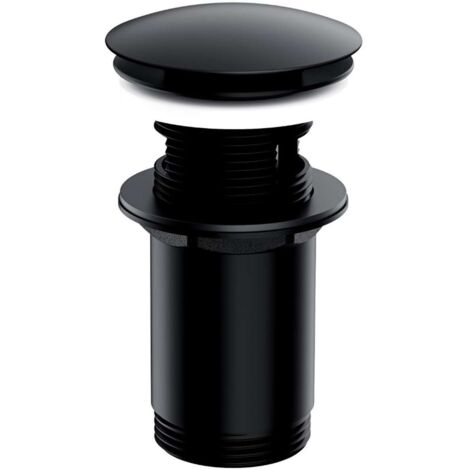 OMNIRES Accessoires - Bonde de lavabo, Click Clack, noir mat A706BL